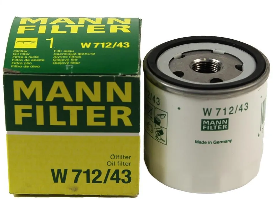 MANN-FILTER W712/43 Масляный фильтр