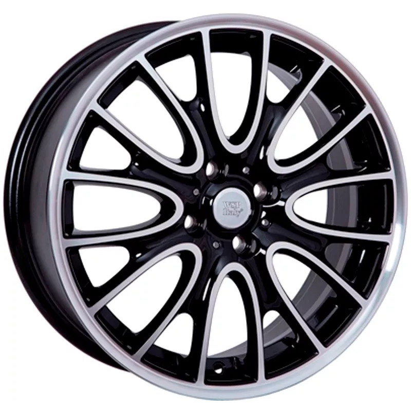 WSP ITALY W1653 RIVERS (R17 7 4X100 48 56,1) GLOSSY BLACK POLISHED