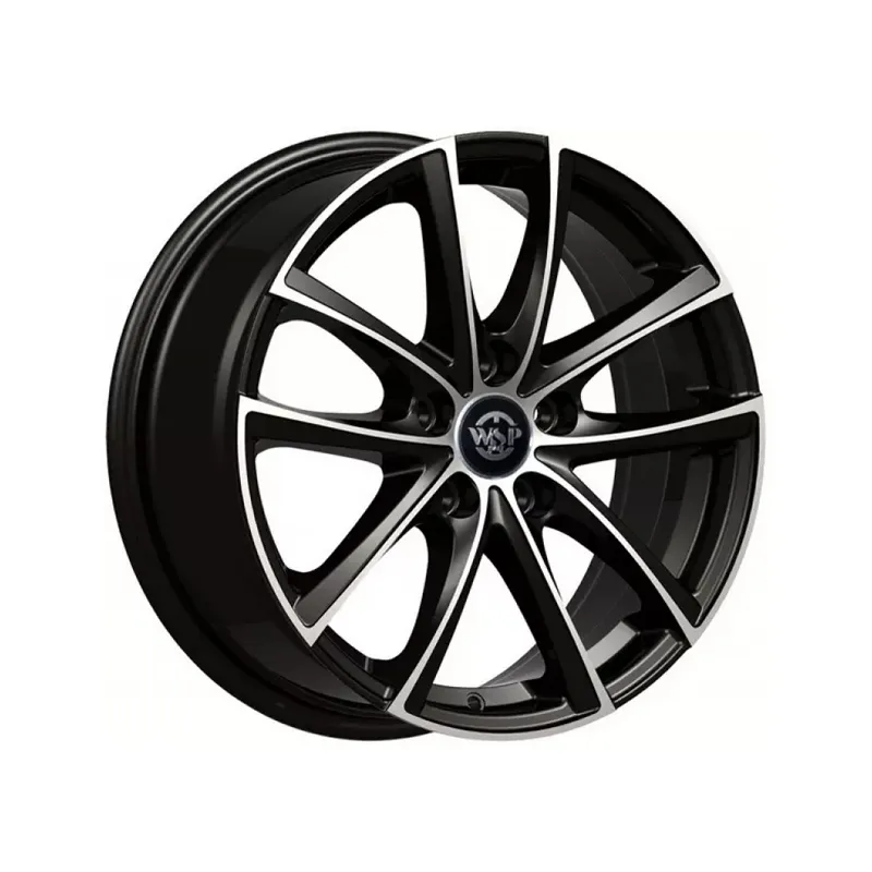 WSP Italy Praslin Glossy BLACK POLISHED (R17 W7.5 PCD: 5x112 ET43 DIA: 57,1) (WD001)