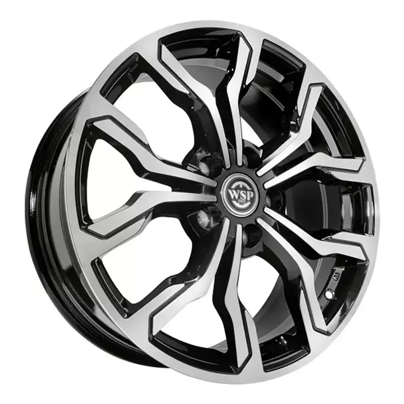 WSP ITALY WD002 NEW YORK (R18 7,5 5×112 ET46 57,1) GLOSSY BLACK POLISHED