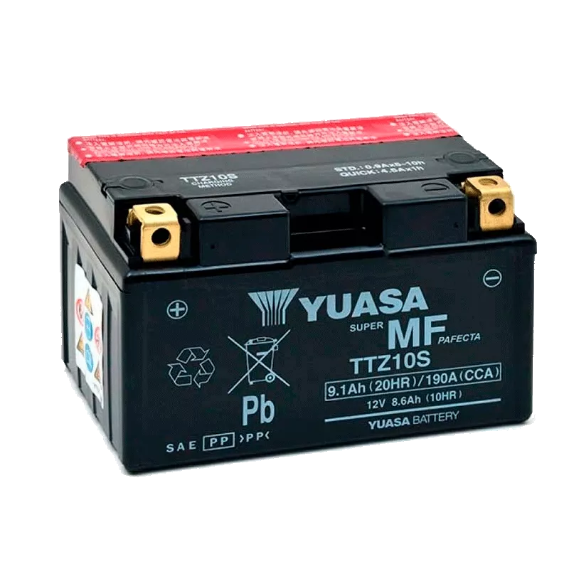 Мото аккумулятор YUASA AGM 6СТ-9.1Ah 190A Аз (TTZ10S (CP))