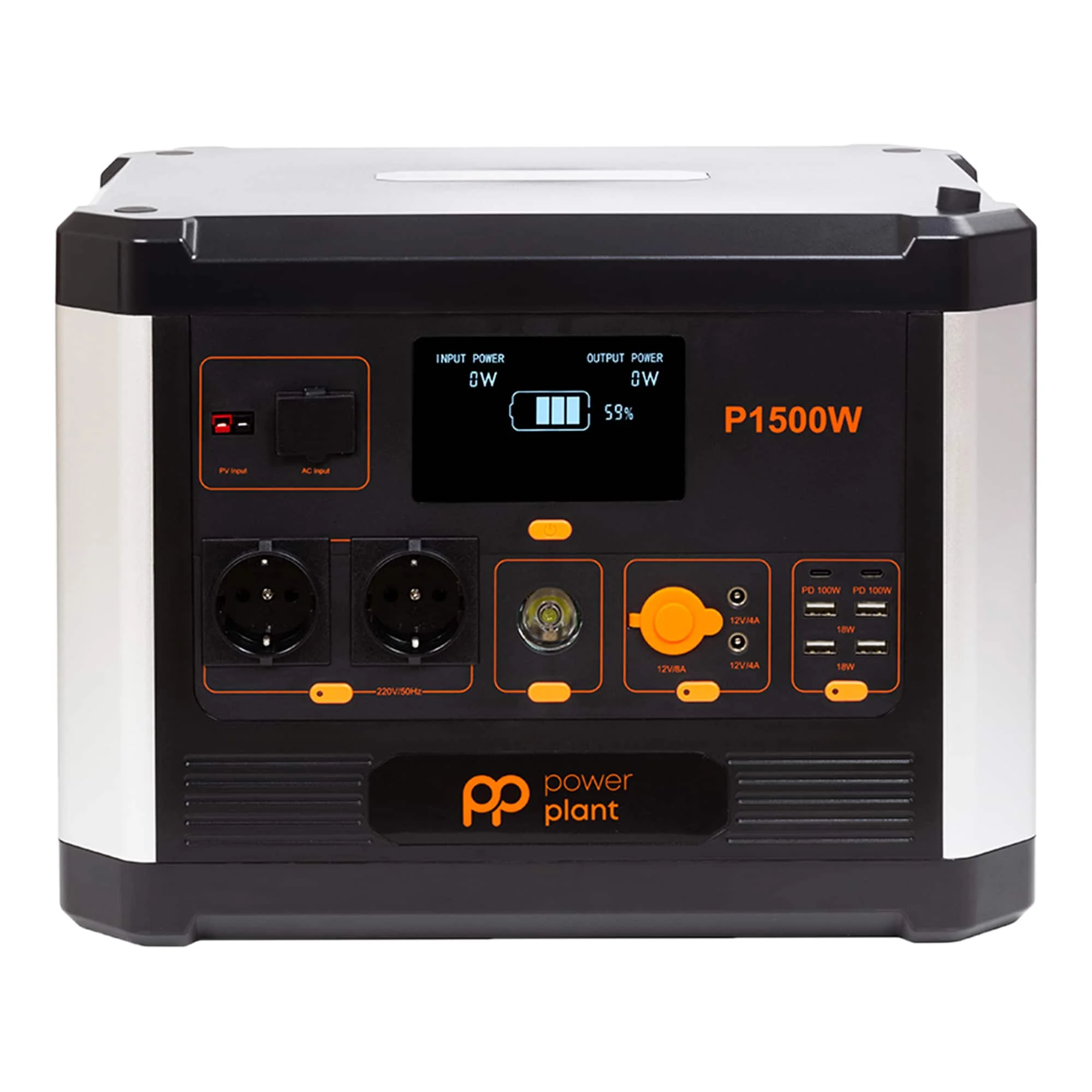 Зарядная станция PowerPlant P1500W 426667mAh 1536Wh 1500W (PB930739)