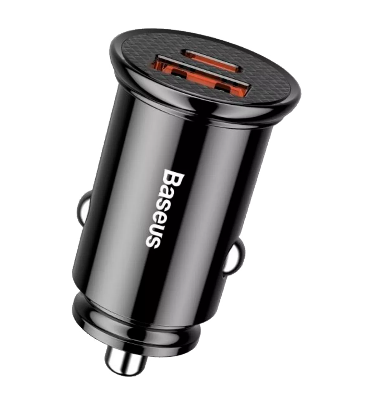 Автомобильное зарядное устройство Baseus Circular Plastic USB, Type-C PD3.0, QC4.0, black (CCALL-YS01)