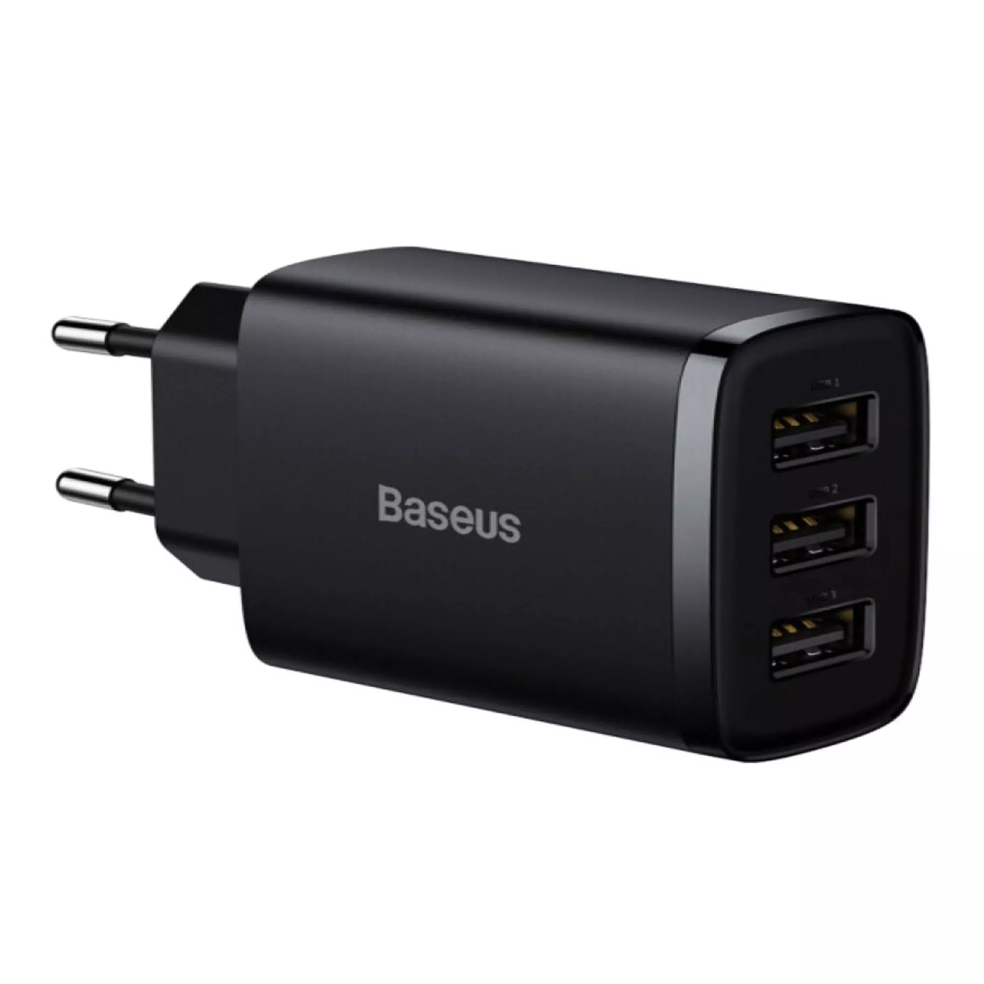 Зарядний пристрій Baseus Compact 3U 17W чорний (CCXJ020101) Зарядний пристрій Baseus Compact 3U 17W чорний (CCXJ020101)