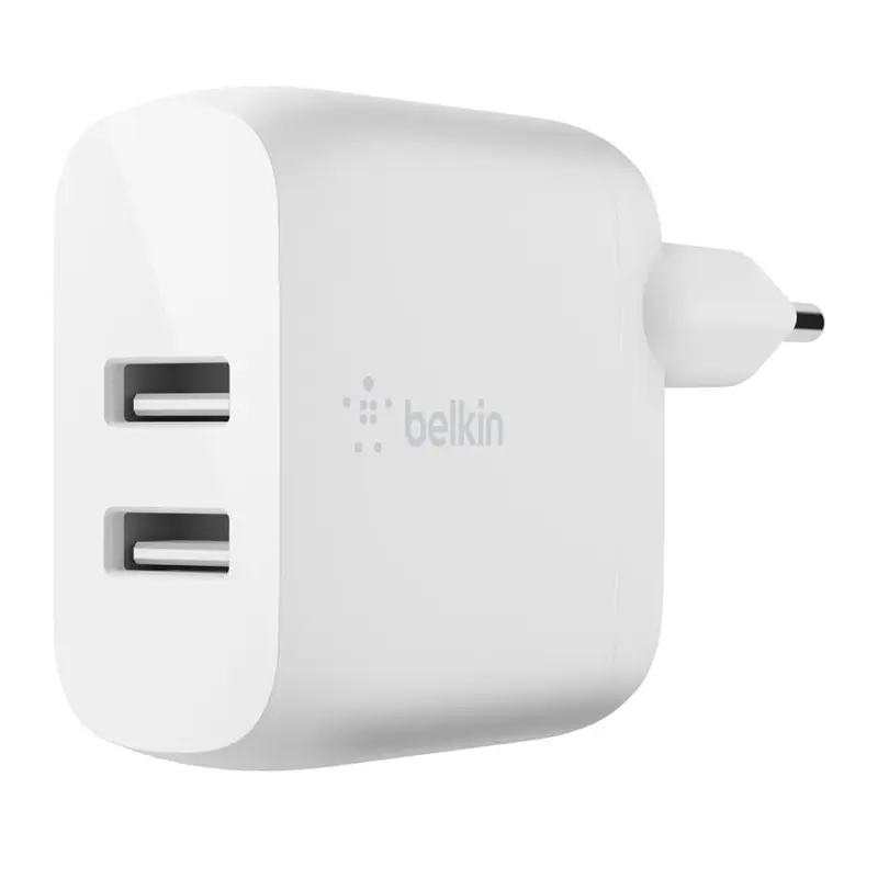 Зарядное устройство Belkin Home Charger 24W Dual USB 2.4A White (WCB002VFWH) Зарядное устройство Belkin Home Charger 24W Dual USB 2.4A White (WCB002VFWH)