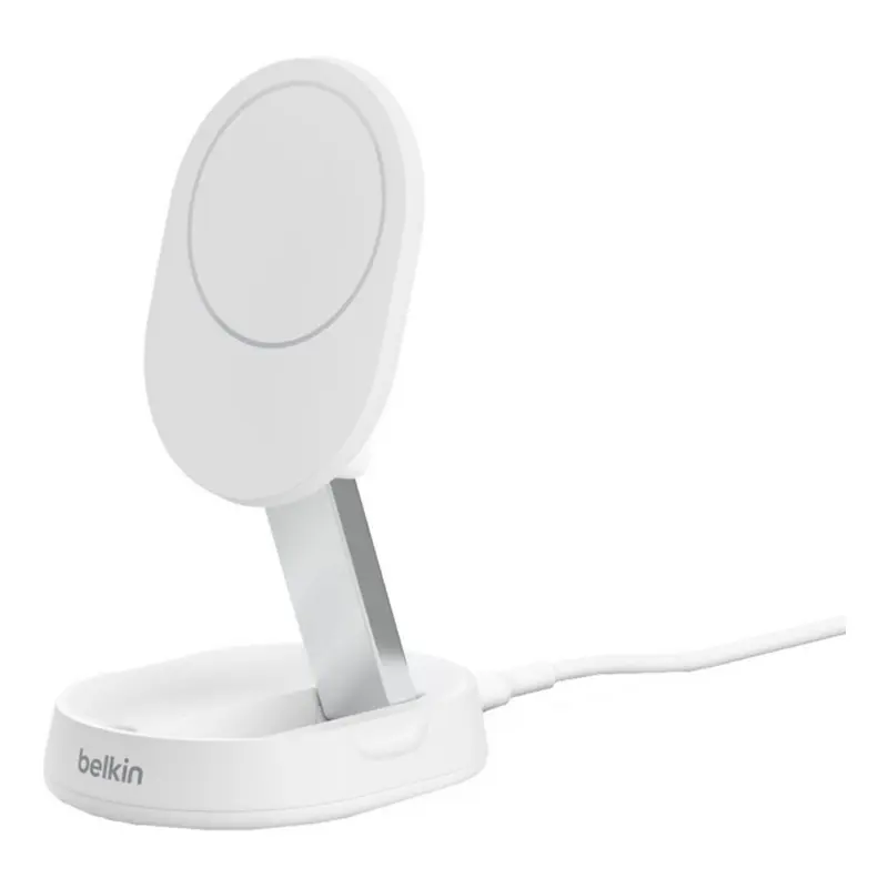 Зарядное устройство беспроводное Belkin 15Вт Magnetic Stand Qi2 белый
