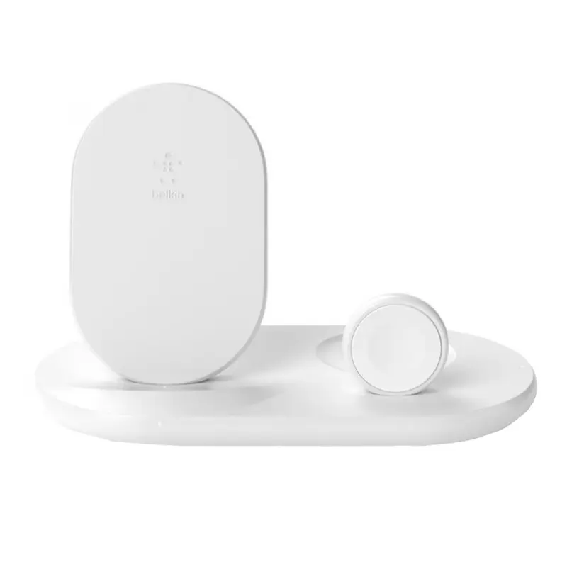 Зарядное устройство беспроводное Belkin 3в1 iPhone/Watch/AirPods белый (WIZ001VFWH)