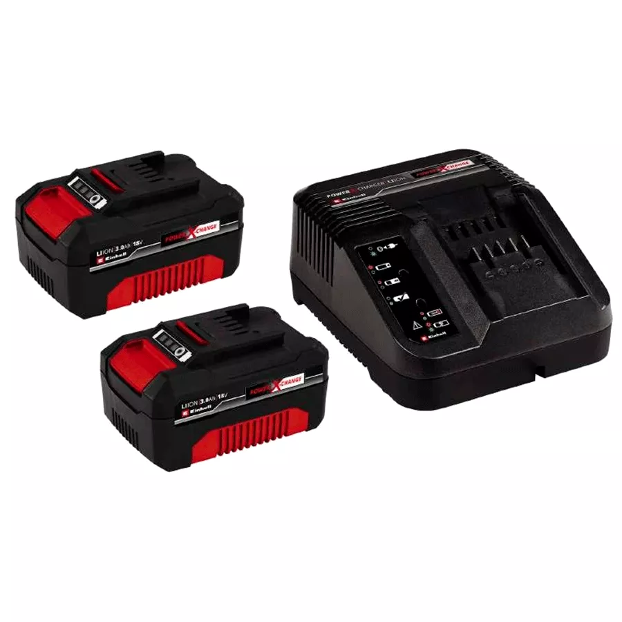 Зарядное устройство Einhell 18V 2x3,0Ah PXC-Starter-Kit (4512098) Зарядное устройство Einhell 18V 2x3,0Ah PXC-Starter-Kit (4512098)