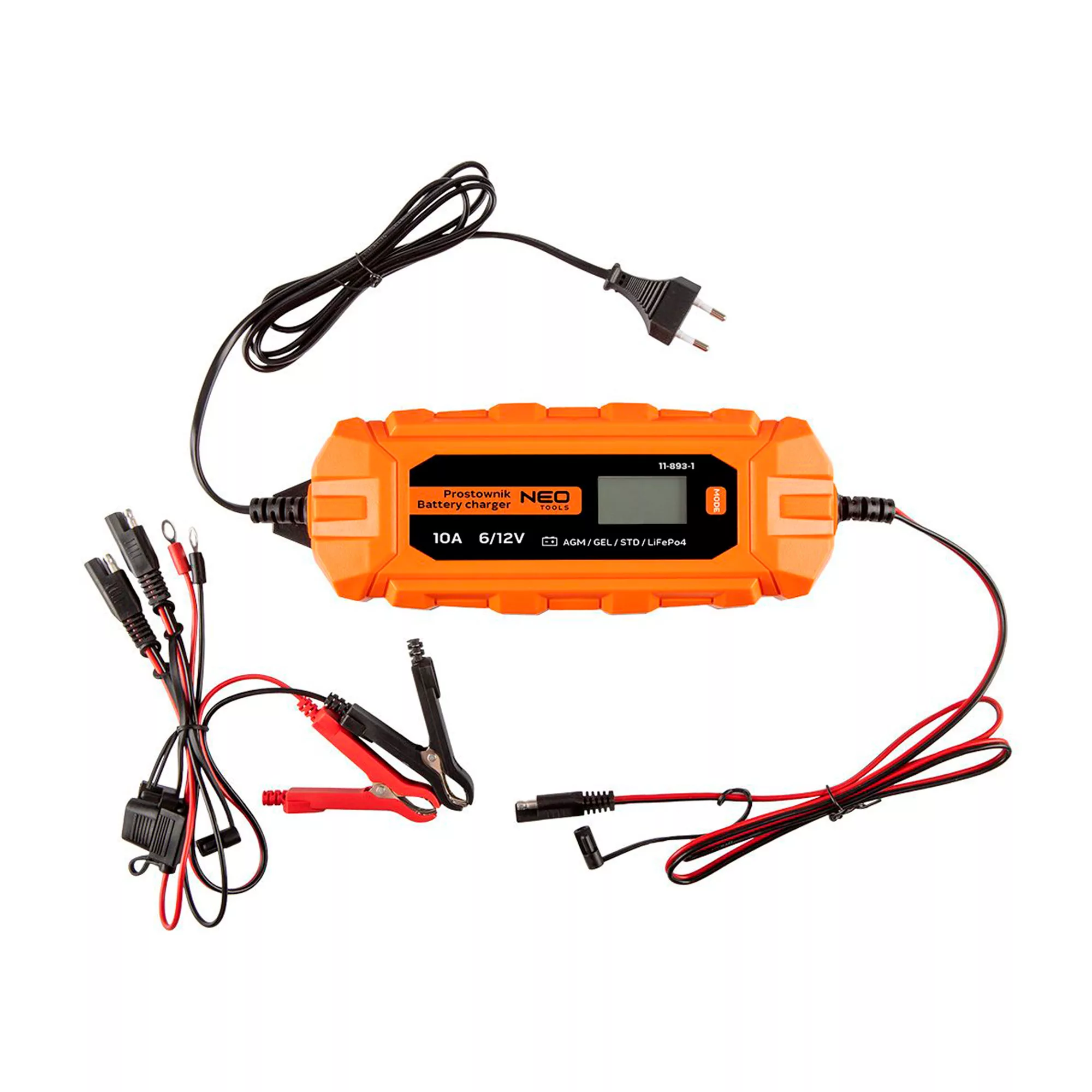 Зарядное устройство NEO TOOLS 10А/160Вт (11-893-1) Зарядное устройство NEO TOOLS 10А/160Вт (11-893-1)