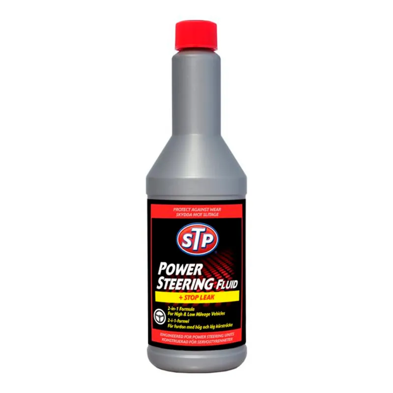 Жидкость для гидроусилителя руля с прекращением утечки STP Power Steering Fluid + Stop Leak 350 мл (E303208500)