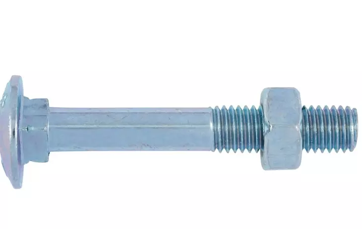 Гвинт із напівкруглою головкою та гайкою WURTH MHD DIN603 NUT 4.8 M6х80 (0223680) Гвинт із напівкруглою головкою та гайкою WURTH MHD DIN603 NUT 4.8 M6х80 (0223680)
