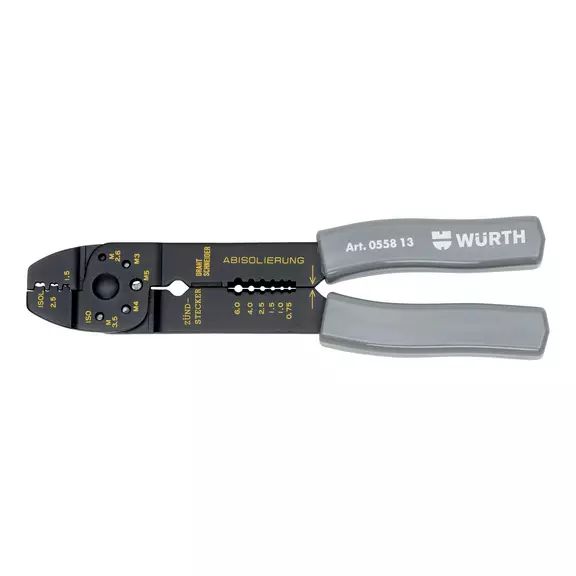 Кліщі для обтиску WURTH QU60 200мм 0.75–6.0 мм2 (055813) Кліщі для обтиску WURTH QU60 200мм 0.75–6.0 мм2 (055813)