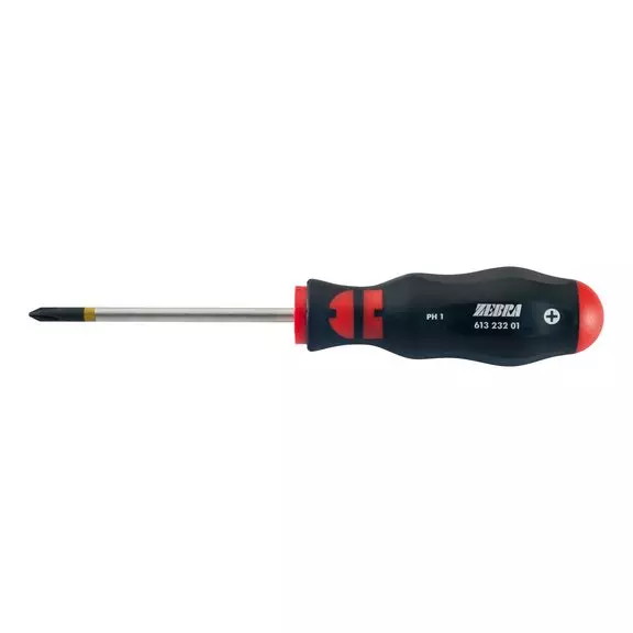 Отвертка WURTH ZEBRA® крестовая, круглый стержень, PH1X80 (061323201) Отвертка WURTH ZEBRA® крестовая, круглый стержень, PH1X80 (061323201)