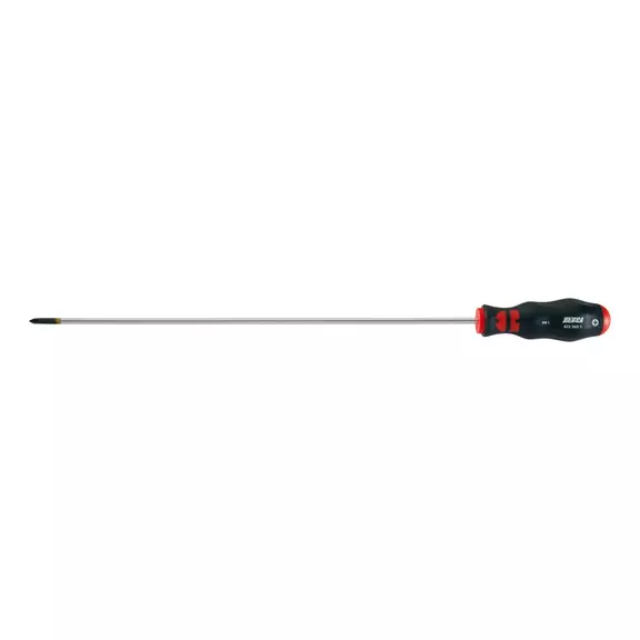 Отвертка WURTH ZEBRA®, крестовая, круглый стержень, удлиненная, PH1X300 (06132621)