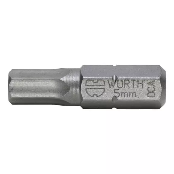 Біта WURTH із внутрішньою шестигранною головкою C 6.3 SW5 1/4" 25мм (061417695) Біта WURTH із внутрішньою шестигранною головкою C 6.3 SW5 1/4" 25мм (061417695)