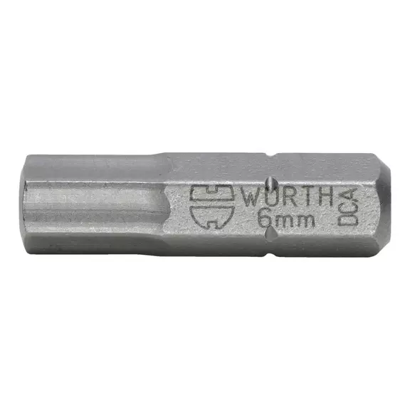 Бита WURTH с внутренней шестигранной головкой C 6.3 SW6 1/4" 25мм (061417696) Бита WURTH с внутренней шестигранной головкой C 6.3 SW6 1/4" 25мм (061417696)