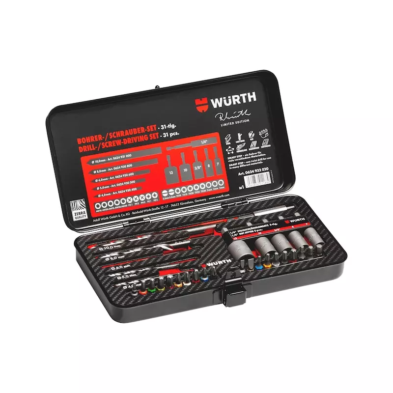 Набор сверл и бит WURTH Smart Step RW-EDITION-2020 31шт (0624932020) Набор сверл и бит WURTH Smart Step RW-EDITION-2020 31шт (0624932020)