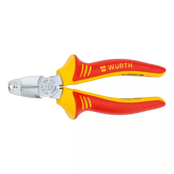 Плоскогубцы для электромонтажных работ WURTH ZEBRA® VDE IEC 60900, 1,5-2,5 мм² (071401588) Плоскогубцы для электромонтажных работ WURTH ZEBRA® VDE IEC 60900, 1,5-2,5 мм² (071401588)