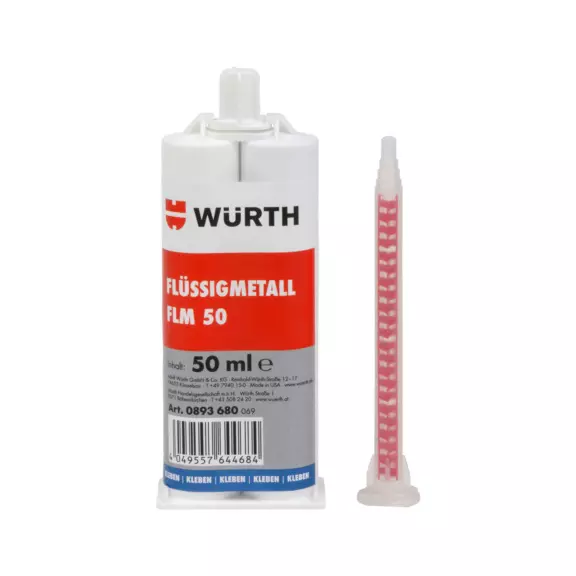 2-компонентний рідкий метал Wurth FLM 50 мл (0893680) 2-компонентний рідкий метал Wurth FLM 50 мл (0893680)