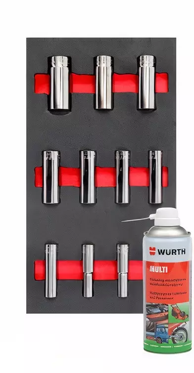 Набір торцевих головок WURTH 1/2" 11шт + спрей MULTI (0965900206m) Набір торцевих головок WURTH 1/2" 11шт + спрей MULTI (0965900206m)