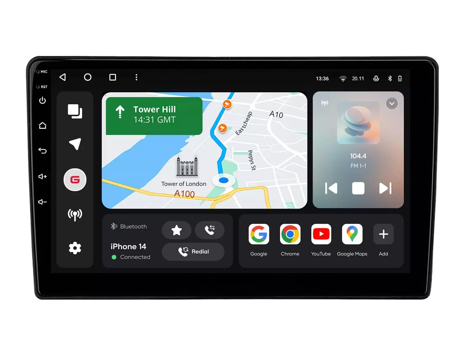 Мультимедийная автомобильная система Gazer T6510-T5/L для Volkswagen, Universal 79130 Мультимедийная автомобильная система Gazer T6510-T5/L для Volkswagen, Universal 79130