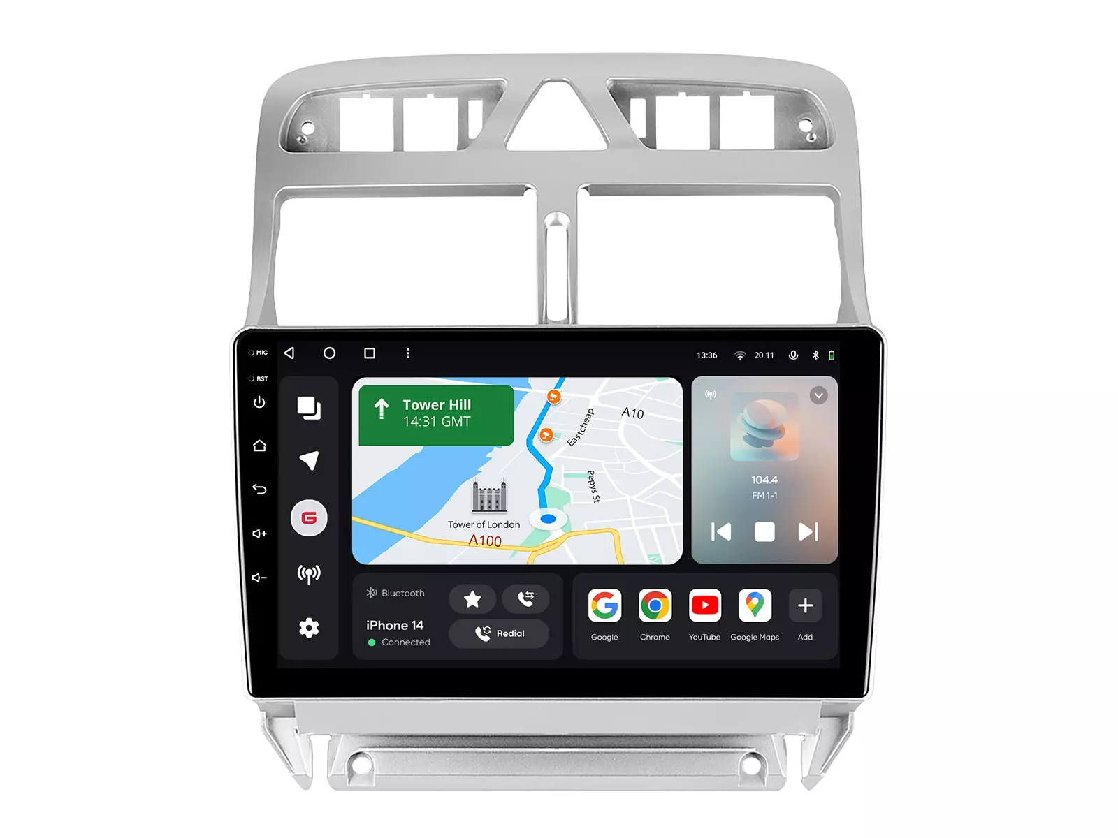 Мультимедийная автомобильная система Gazer T6009-PF2 PRO для Peugeot 307 2001-2008 79812 Мультимедийная автомобильная система Gazer T6009-PF2 PRO для Peugeot 307 2001-2008 79812