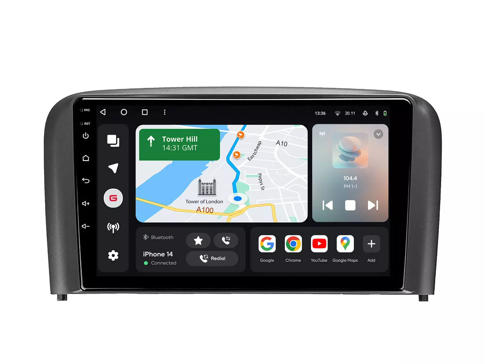Мультимедийная автомобильная система Gazer T6009-P2 PRO MAX для Volvo S80 1 1998-2006 46301