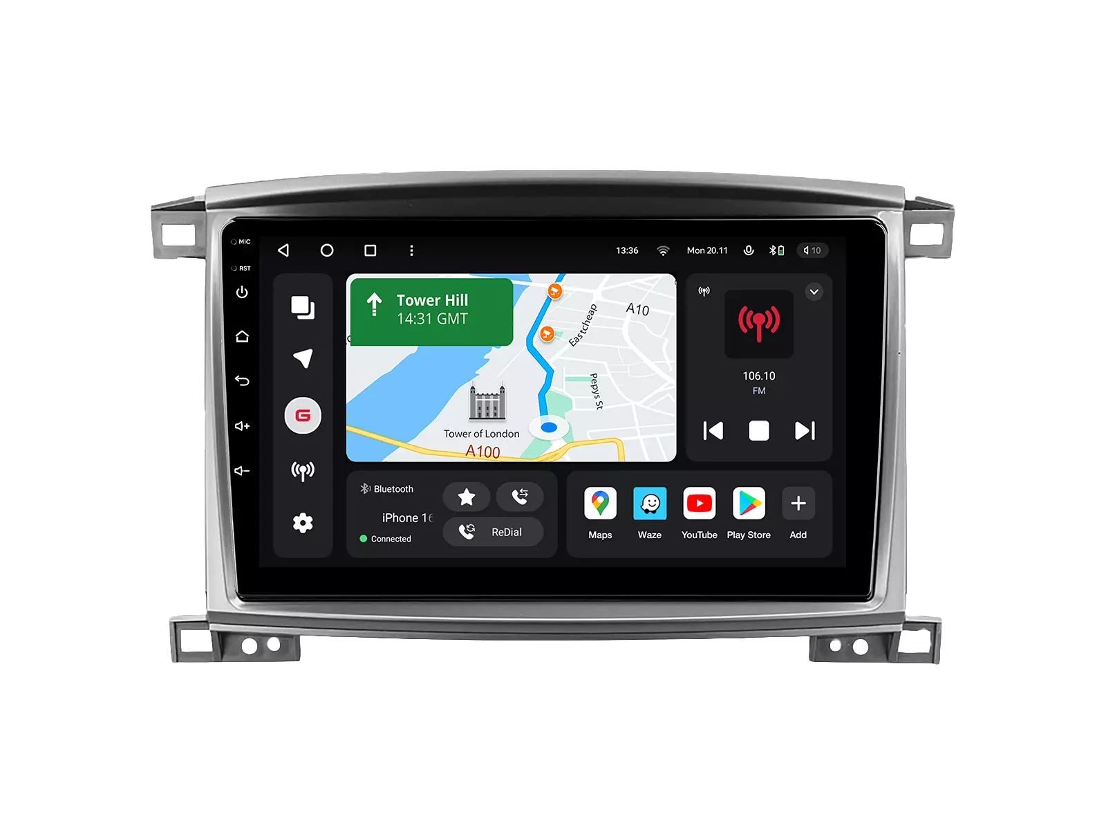 Мультимедийная автомобильная система Gazer T6510-J100/H PRO MAX для Toyota Land Cruiser 100 (J100) 2002-2007 45924 Мультимедийная автомобильная система Gazer T6510-J100/H PRO MAX для Toyota Land Cruiser 100 (J100) 2002-2007 45924