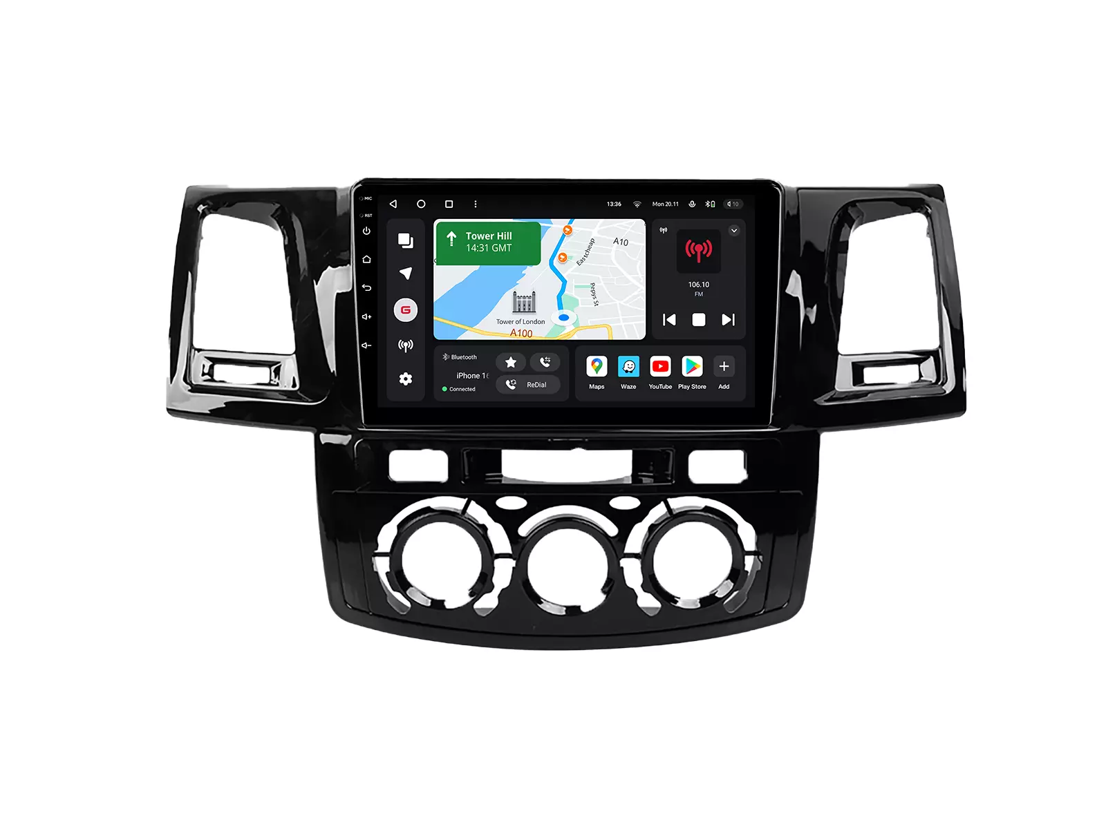 Мультимедийная автомобильная система Gazer T6009-AN50 PRO MAX для Toyota Fortuner 1 (AN50, AN60), Hilux Revo, Vigo 2008-2014 45759