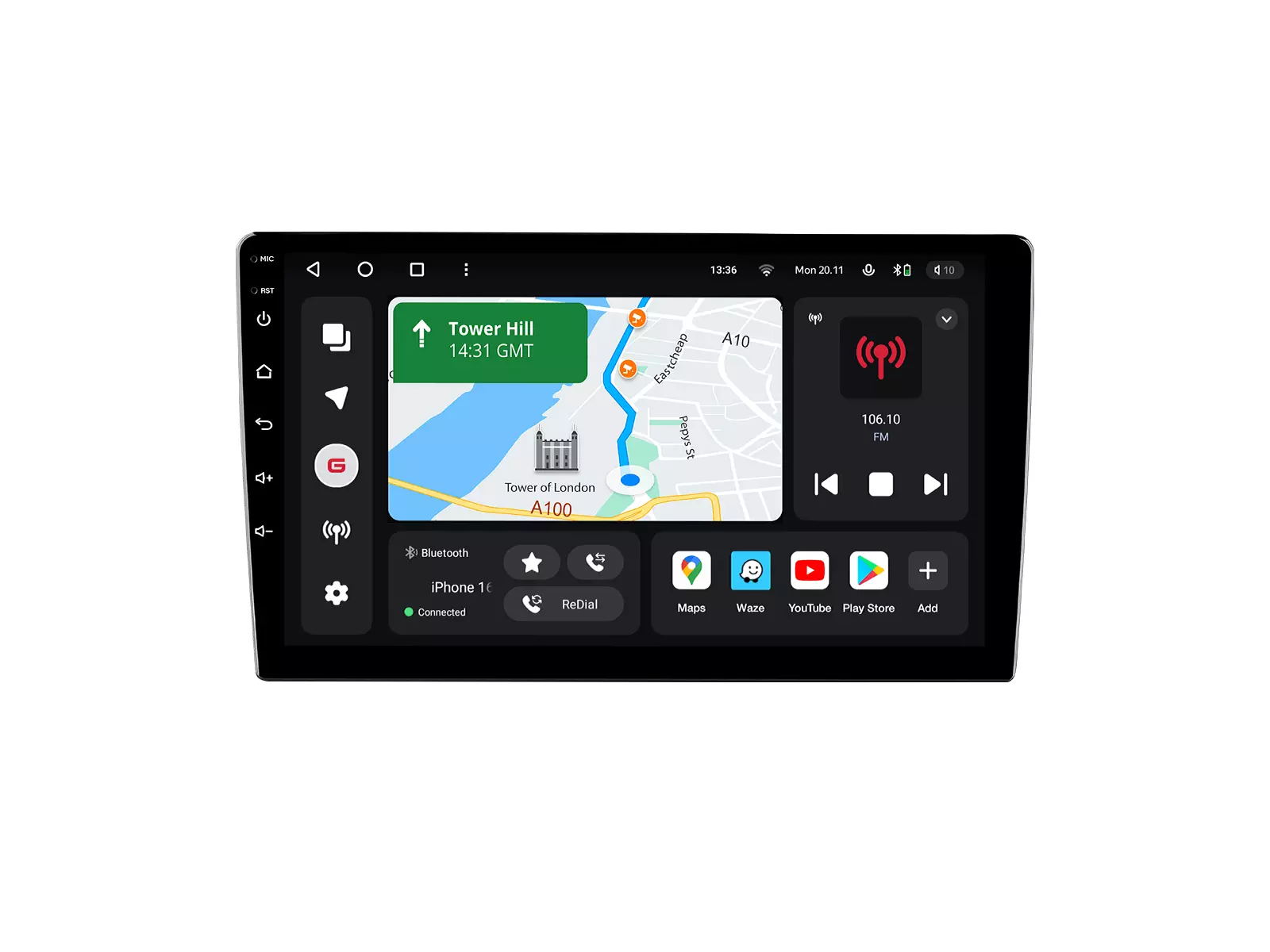 Мультимедийная автомобильная система Gazer T6009-AK10 PRO MAX для Toyota Etios 2011-2021 144732