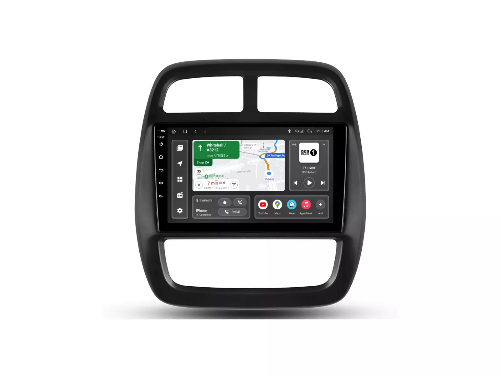 Мультимедийная автомобильная система Gazer T6009-BW для Renault Kwid (BW) 2015-2019 77768 Мультимедийная автомобильная система Gazer T6009-BW для Renault Kwid (BW) 2015-2019 77768