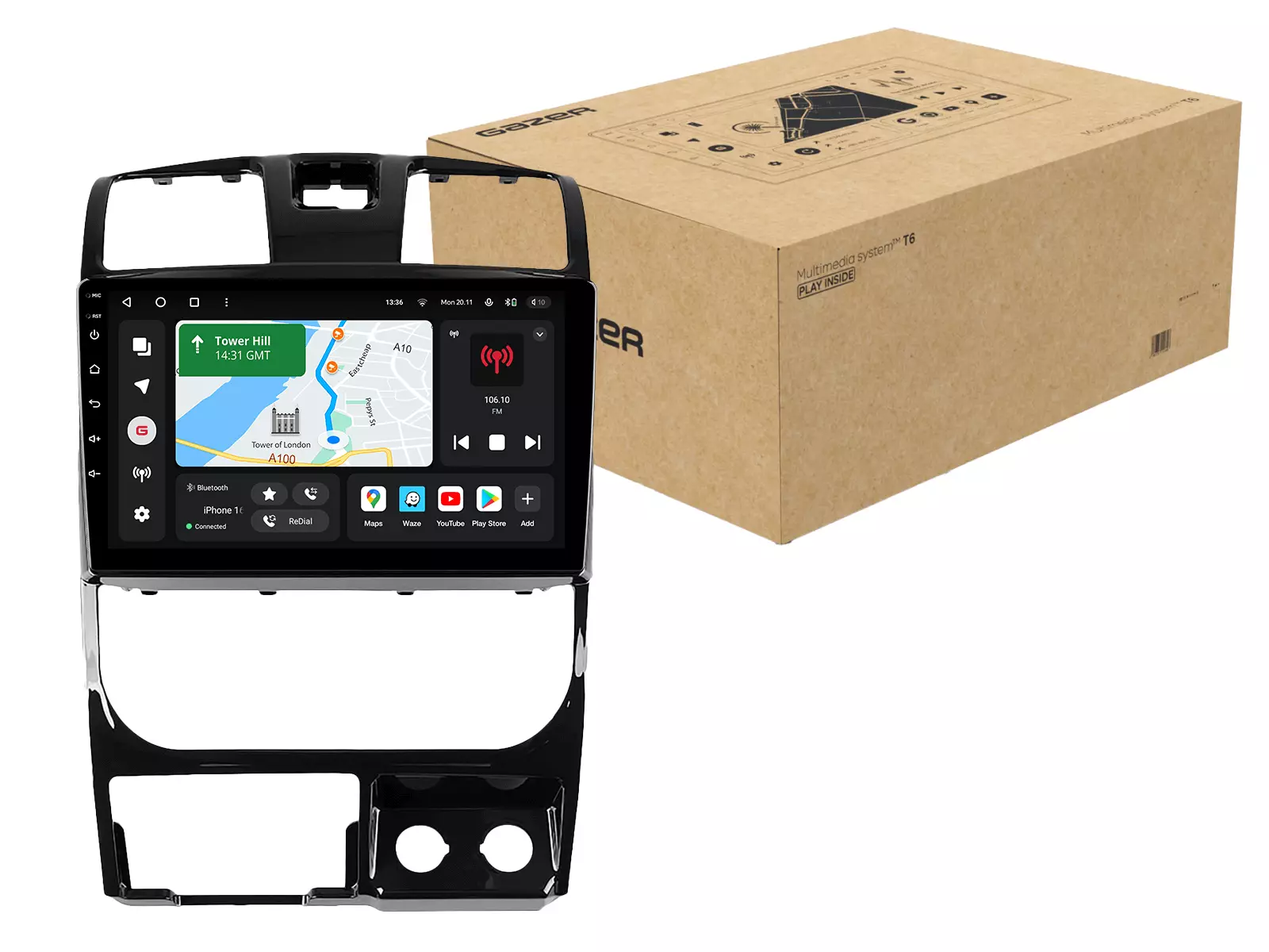 Мультимедийная автомобильная система Gazer T6010-V240 для Great Wall Wingle 5 2011-2015 78912 Мультимедийная автомобильная система Gazer T6010-V240 для Great Wall Wingle 5 2011-2015 78912