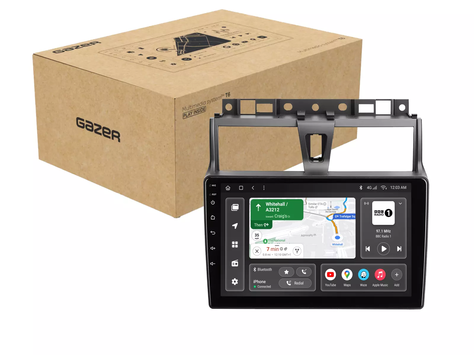 Мультимедийная автомобильная система Gazer T6009-EC72 PRO MAX для Geely Emgrand EC7 1 2016-2018 39038 Мультимедийная автомобильная система Gazer T6009-EC72 PRO MAX для Geely Emgrand EC7 1 2016-2018 39038