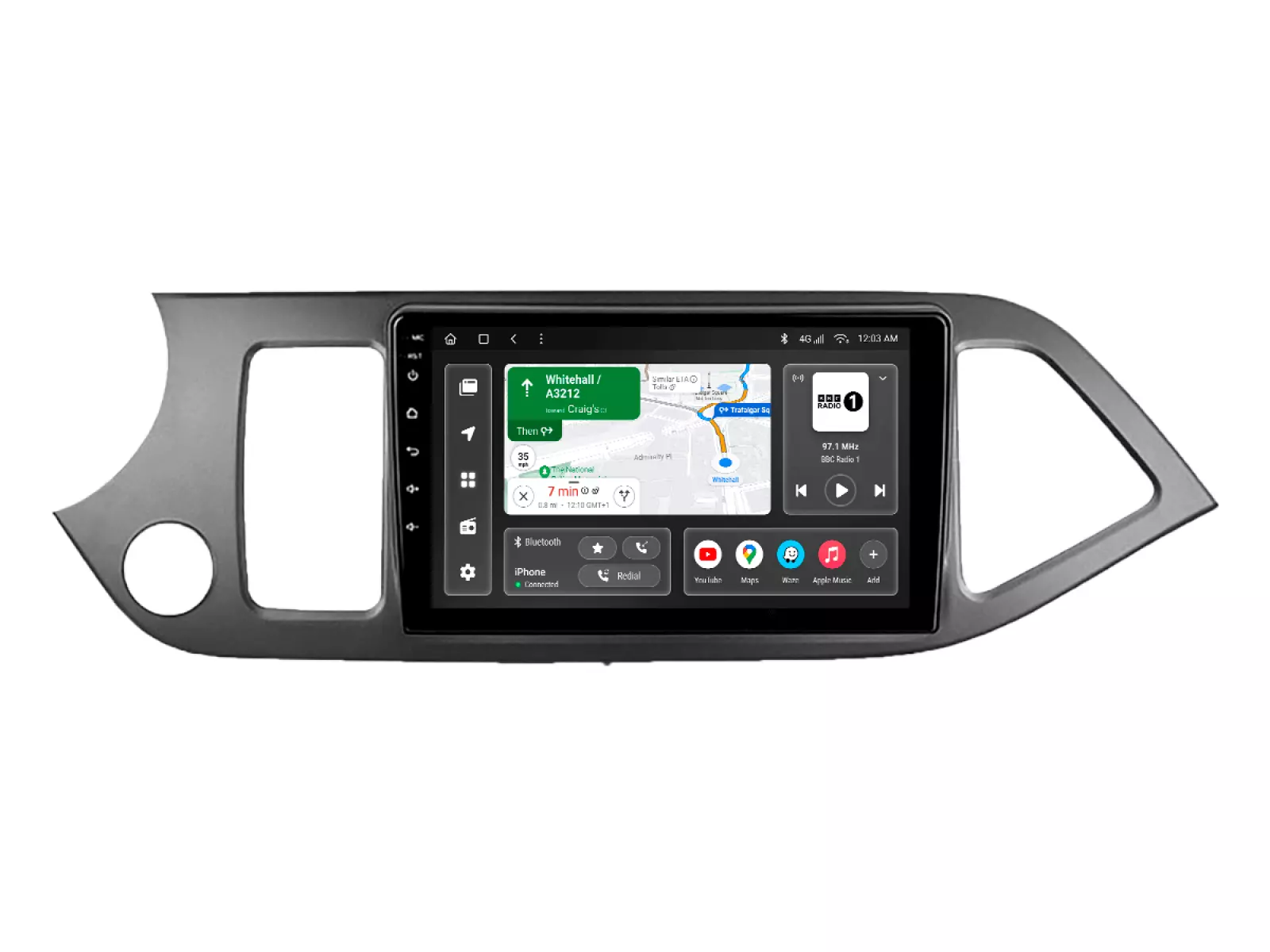 Мультимедійна автомобільна система Gazer T6009-TA PRO MAX до Kia Picanto (TA), Morning 2011-2017 40458 Мультимедійна автомобільна система Gazer T6009-TA PRO MAX до Kia Picanto (TA), Morning 2011-2017 40458
