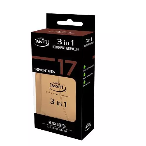 Ароматизатор Tasotti спрей антибактеріальна 3 in 1 Black Coffee №17 50 мл (TAS№17) Ароматизатор Tasotti спрей антибактеріальна 3 in 1 Black Coffee №17 50 мл (TAS№17)