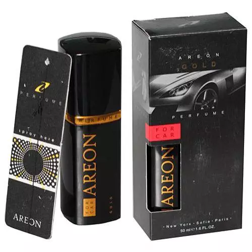 Освежитель воздуха AREON CAR Perfume 50ml, в пластике Black Silver (AP01)