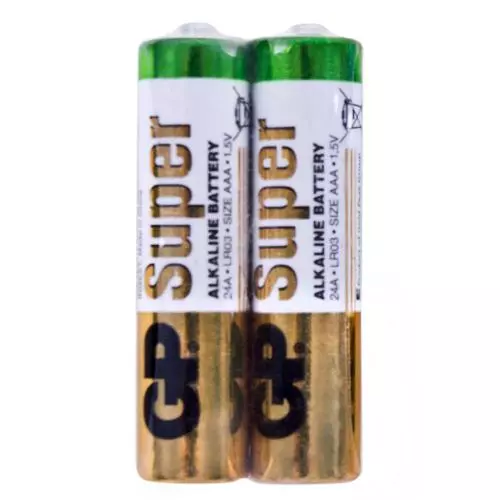 Батарейка GP SUPER ALKALINE 1.5V 24A-S2 LR03, AAA (4891199006494)