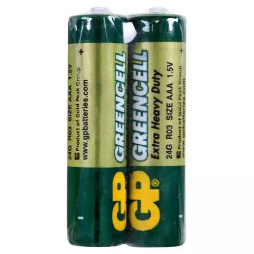 Батарейка GP GREENCELL 1.5V 24G-S2, R03, ААA (4891199000454)
