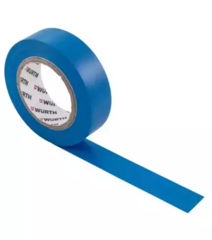 Изоляционная лента PVC WURTH, синяя 18мм/20м (19851051) Изоляционная лента PVC WURTH, синяя 18мм/20м (19851051)