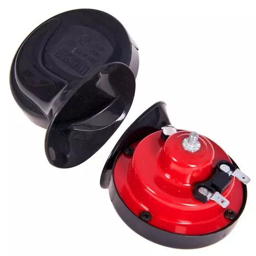 Сигнал-сирена "улитка" Elephant / 12V / красно / черный (СА-10122) Сигнал-сирена "улитка" Elephant / 12V / красно / черный (СА-10122)