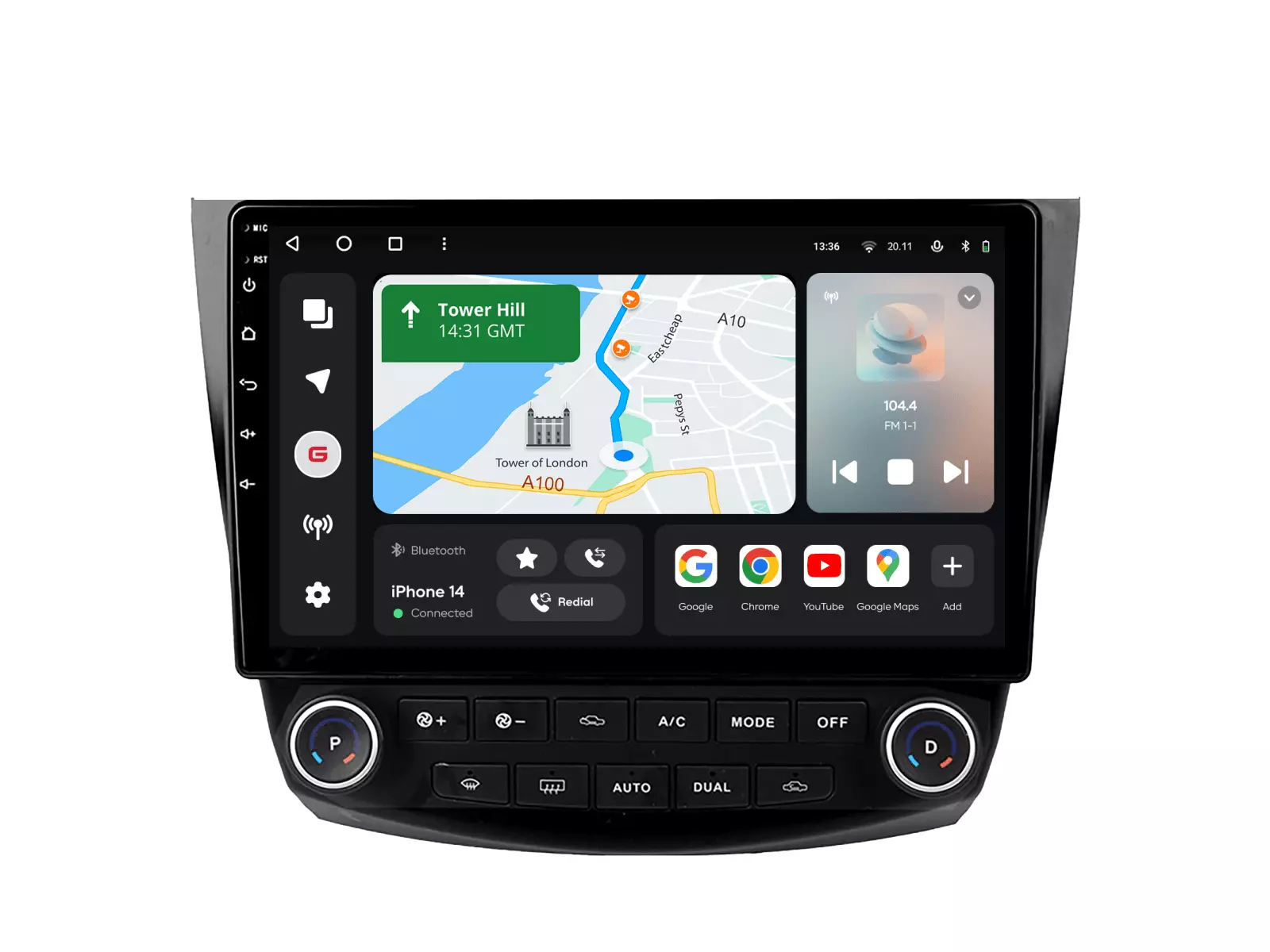 Мультимедийная автомобильная система Gazer T6009-CL PRO MAX для Honda Accord 7 VII 2002-2008 39456 Мультимедийная автомобильная система Gazer T6009-CL PRO MAX для Honda Accord 7 VII 2002-2008 39456