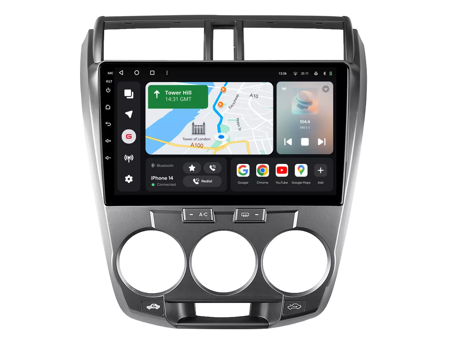 Мультимедийная автомобильная система Gazer T6010-GM2 PRO для Honda City 2008-2013 80345 Мультимедийная автомобильная система Gazer T6010-GM2 PRO для Honda City 2008-2013 80345