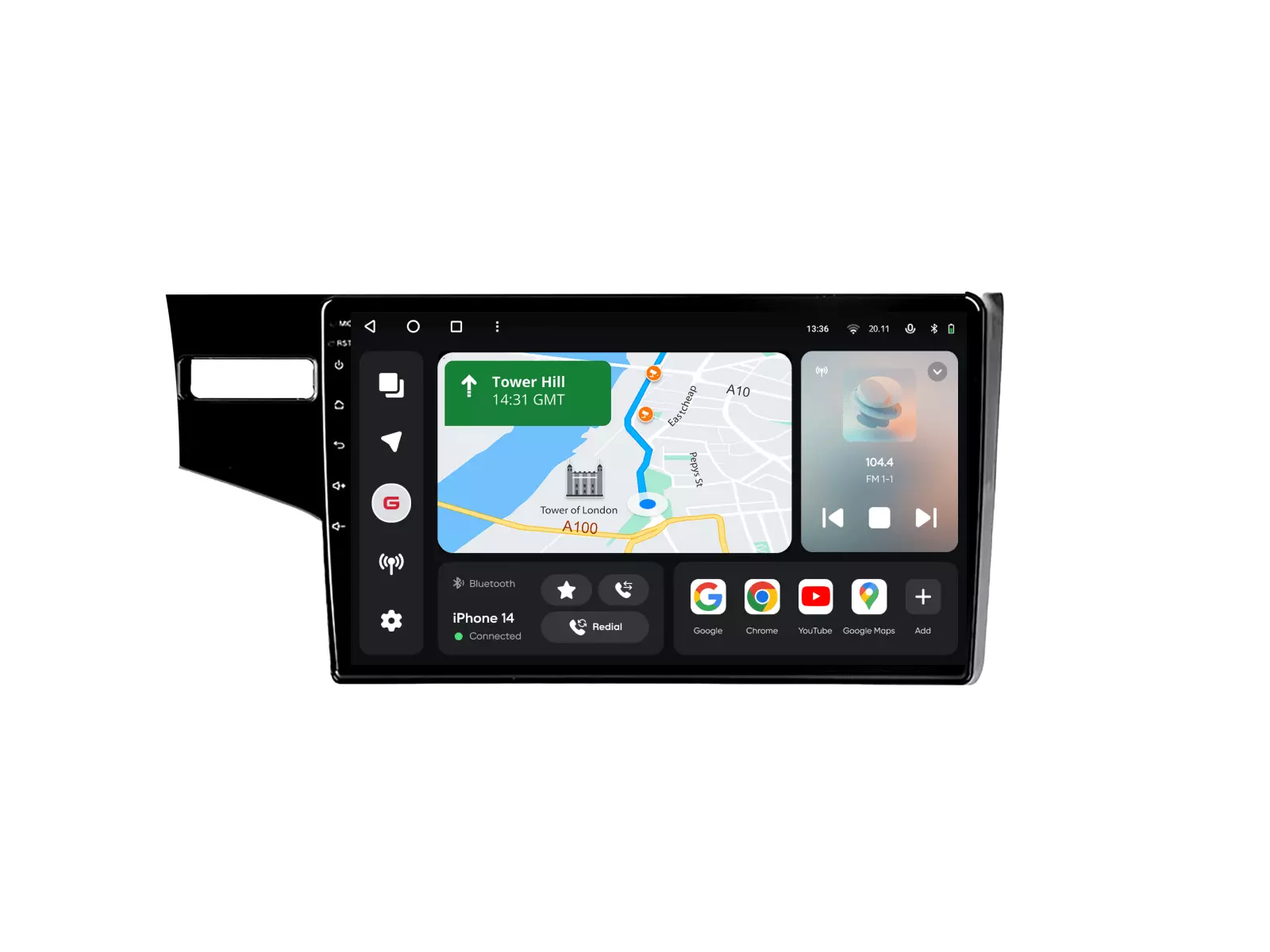 Мультимедийная автомобильная система Gazer T6010-GK/H для Honda Jazz 3, Fit 3 (GP, GK) 2013-2020 78780 Мультимедийная автомобильная система Gazer T6010-GK/H для Honda Jazz 3, Fit 3 (GP, GK) 2013-2020 78780