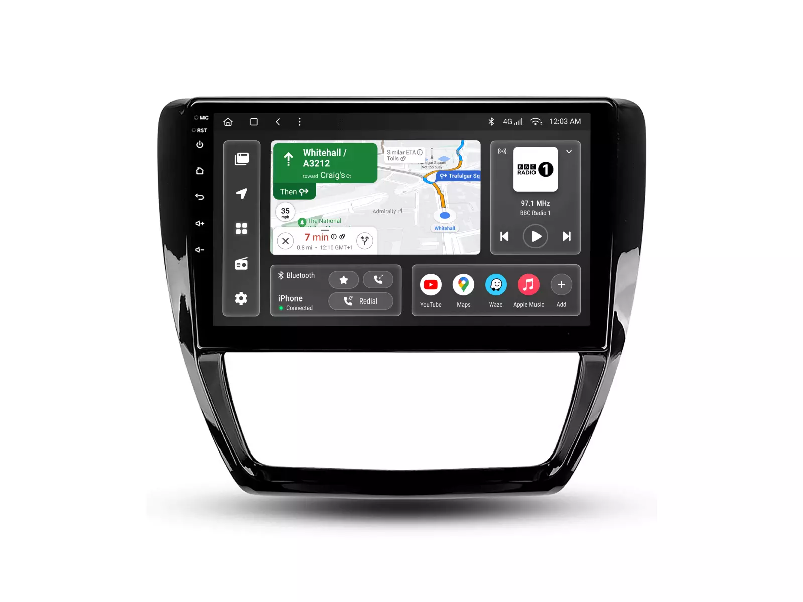 Мультимедийная автомобильная система Gazer T6010-1B PRO для Volkswagen Jetta 6 (1B) 2011-2018 80205