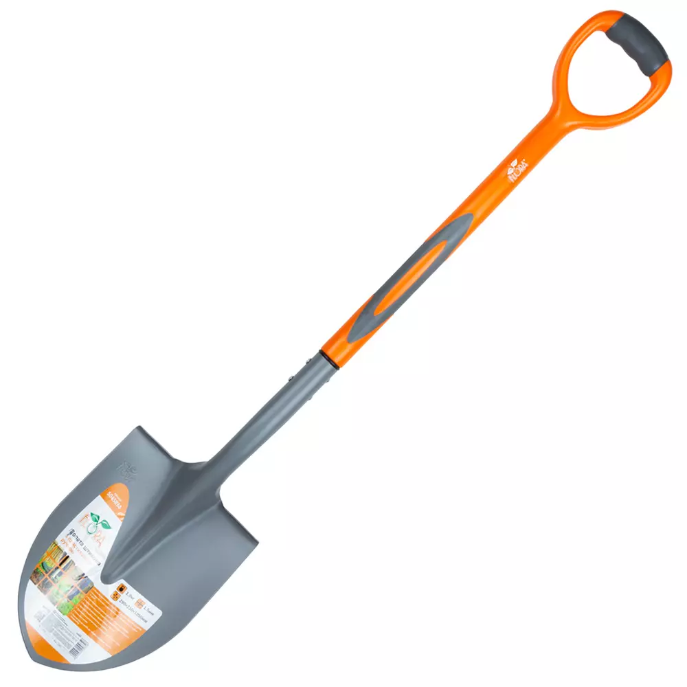 Лопата штыковая FLORA с пластиковой ручкой 290х210х1050мм 1.9кг (5045834) Лопата штыковая FLORA с пластиковой ручкой 290х210х1050мм 1.9кг (5045834)
