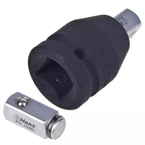 Переходник HANS ударный 3/4"Mх 1/2"F со сменным квадратом (86884) Переходник HANS ударный 3/4"Mх 1/2"F со сменным квадратом (86884)