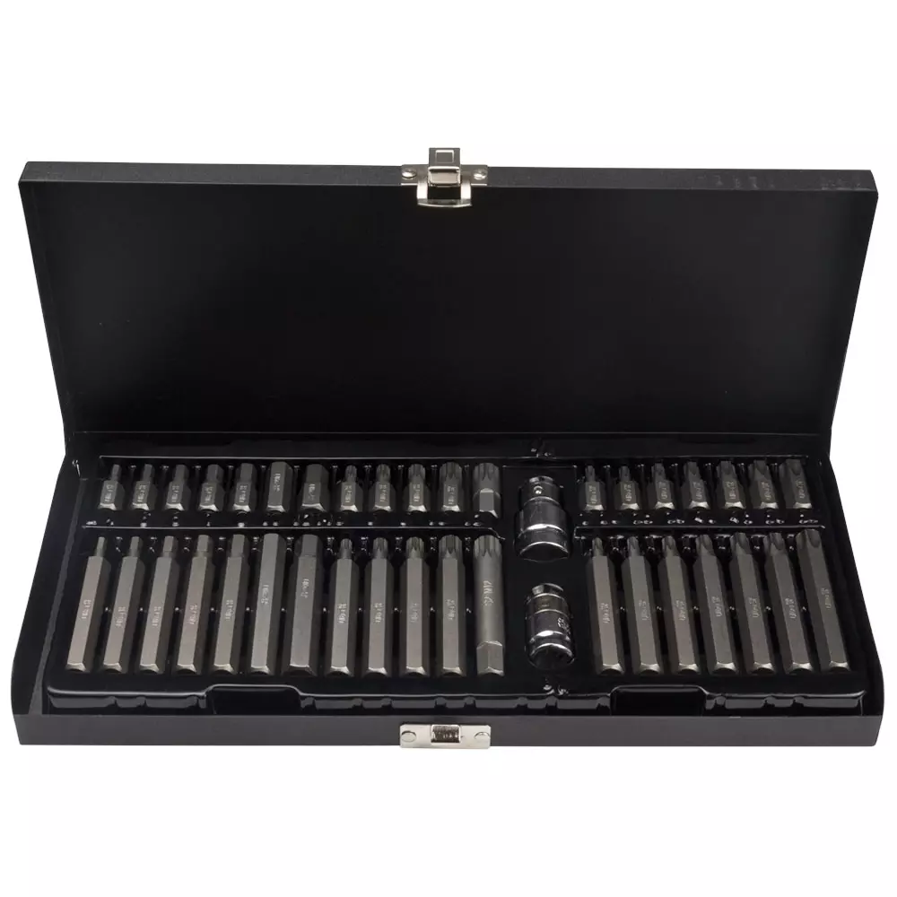 Набор бит ULTRA HEX TORX Spline 10мм 40 шт S2 металлический кейс (4017092) Набор бит ULTRA HEX TORX Spline 10мм 40 шт S2 металлический кейс (4017092)