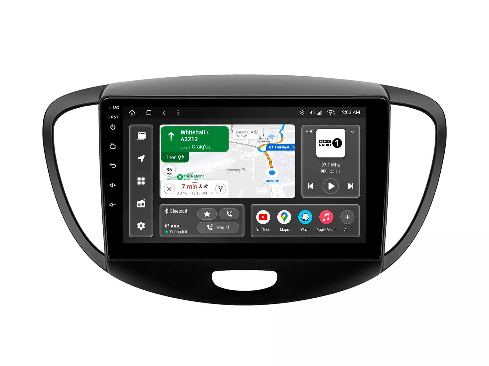 Мультимедийная автомобильная система Gazer T6009-PA для Hyundai i10 (PA) 2007-2013 78246