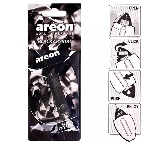 Освежитель воздуха AREON "LIQUID" жидкий, листок Black Crystal 5ml (LR01)