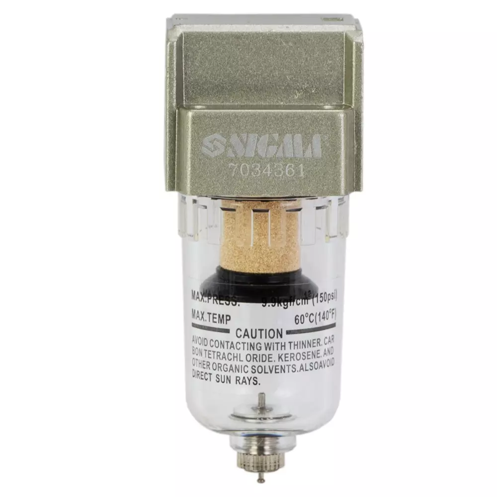 Фильтр-влагоотделитель SIGMA 750 л/мин 1/4" REFINE (7034361) Фильтр-влагоотделитель SIGMA 750 л/мин 1/4" REFINE (7034361)